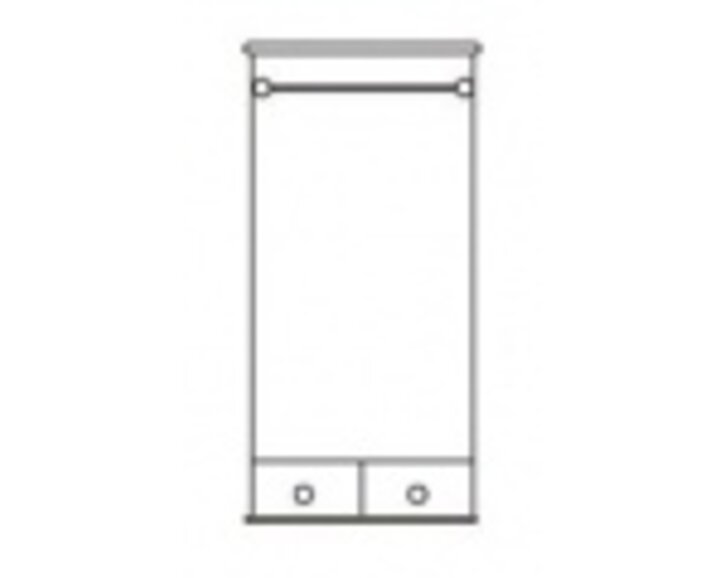 Skriňa dvojdverová šatníková DREW SF 122 - detail Skriňa dvojdverová šatníková DREW SF 122 - detail