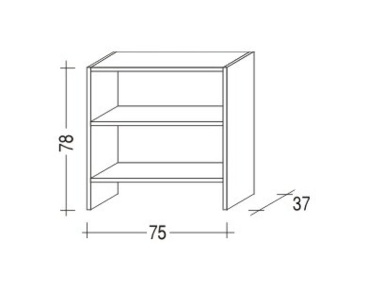 Komoda Sendy 161, masív smrek, policová