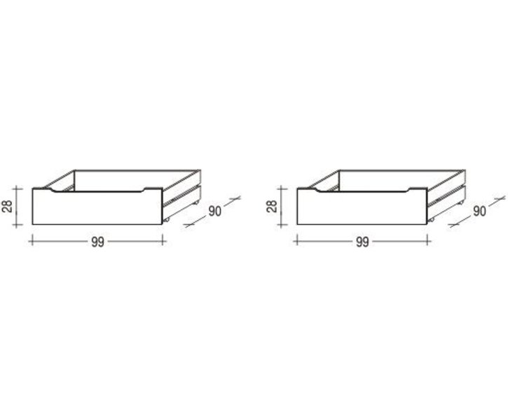 Úložný priestor Thomas (1 pár) - buk 312B