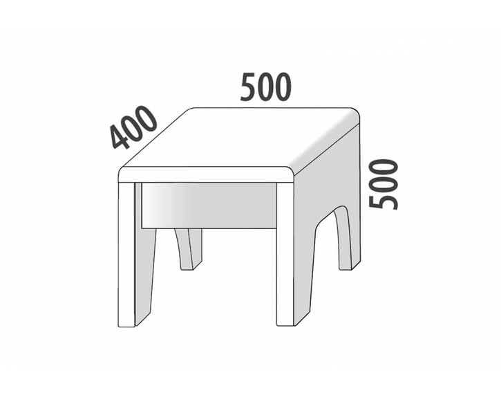 Nočný stolík so zásuvkou F321/BC - masív buk Nočný stolík so zásuvkou F321/BC - masív buk
