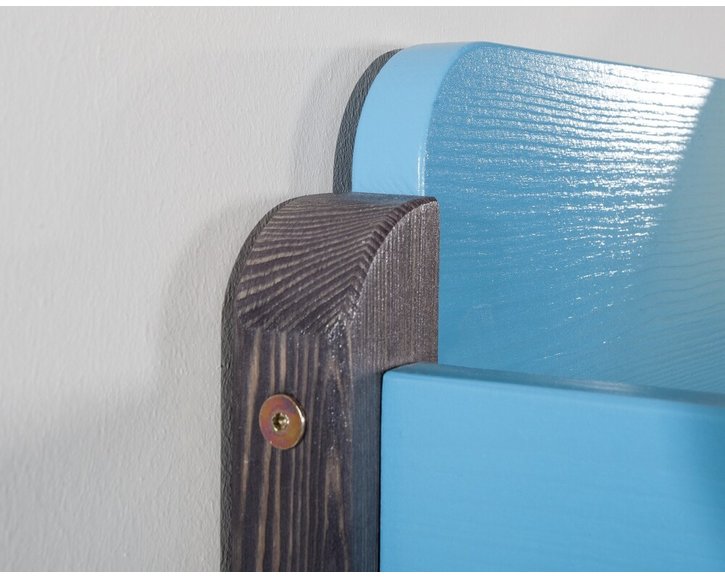 Detská poschodová posteľ so zábranou a úložným priestorom NATY2, masív borovica Detská poschodová posteľ so zábranou a úložným priestorom NATY2, masív borovica