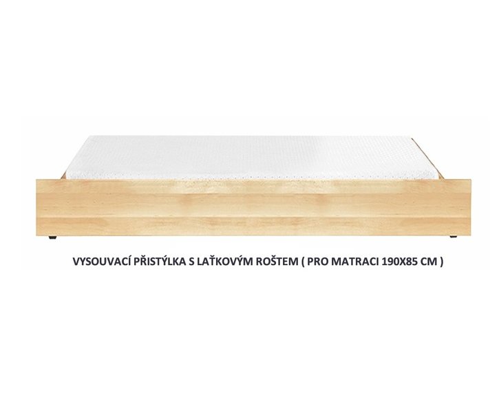 Prístelka pod postele BW, masív buk Prístelka pod postele BW, masív buk