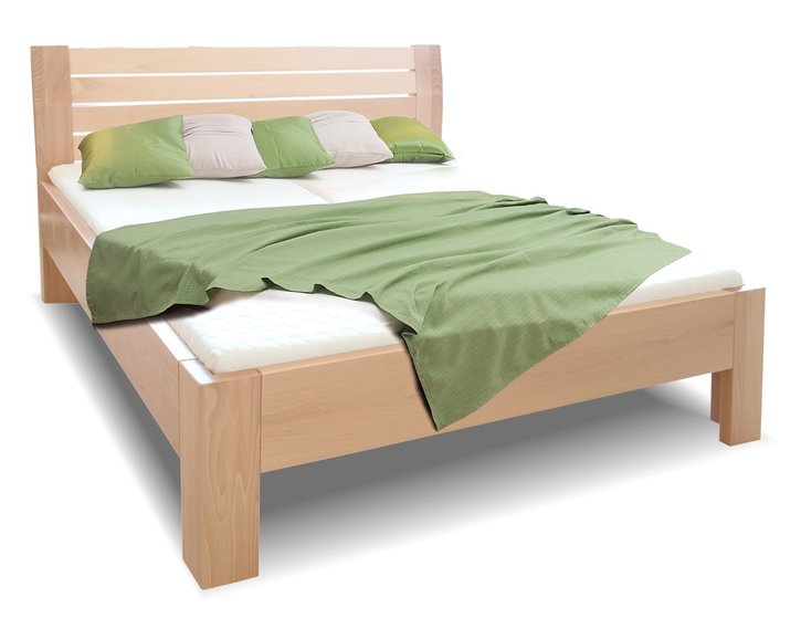 Zvýšená posteľ z masívu Hugo, 160x200, 180x200, masív buk Zvýšená posteľ z masívu Hugo, 160x200, 180x200, masív buk