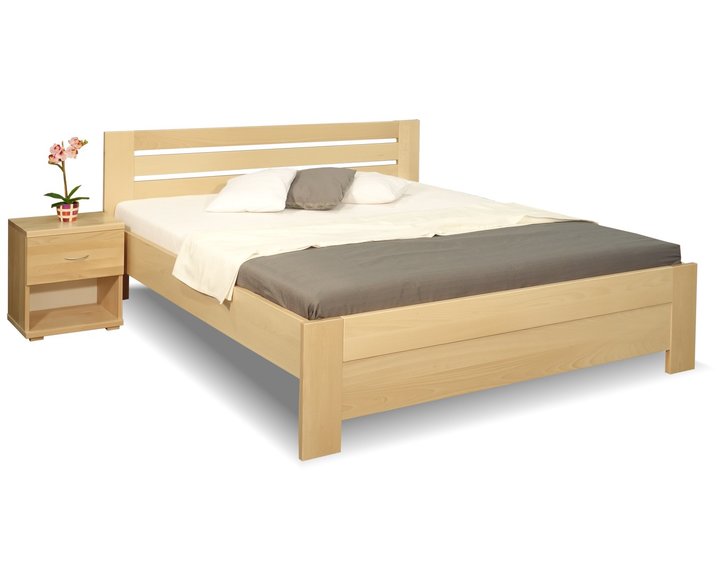Zvýšená posteľ z masívu Rita, 160x200, 180x200, masív buk Zvýšená posteľ z masívu Rita, 160x200, 180x200, masív buk