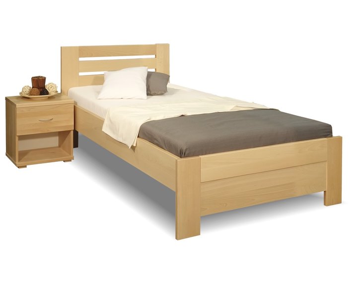 Zvýšená posteľ z masívu Rita, 80x200, 90x200, masív buk Zvýšená posteľ z masívu Rita, 80x200, 90x200, masív buk