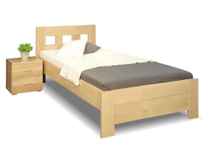 Zvýšená posteľ z masívu Rocco, 80x200, 90x200, masív buk Zvýšená posteľ z masívu Rocco, 80x200, 90x200, masív buk