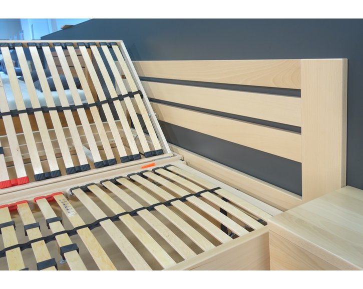 Zvýšená posteľ s úložným priestorom Rita, 160x200, 180x200, masív buk