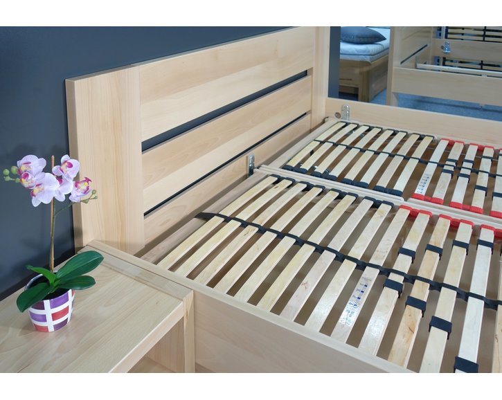 Zvýšená posteľ z masívu Matěj, 160x200, 180x200, masív buk