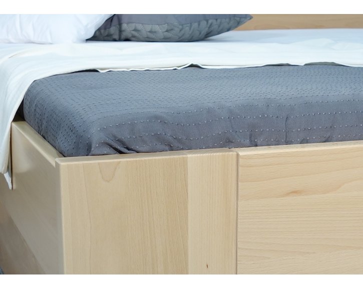 Zvýšená posteľ z masívu Matěj, 80x200, 90x200, masív buk Zvýšená posteľ z masívu Matěj, 80x200, 90x200, masív buk