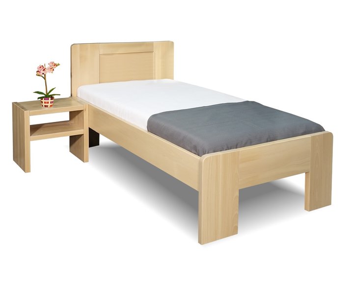 Zvýšená posteľ z masívu Dan, 80x200, 90x200, masív buk Zvýšená posteľ z masívu Dan, 80x200, 90x200, masív buk