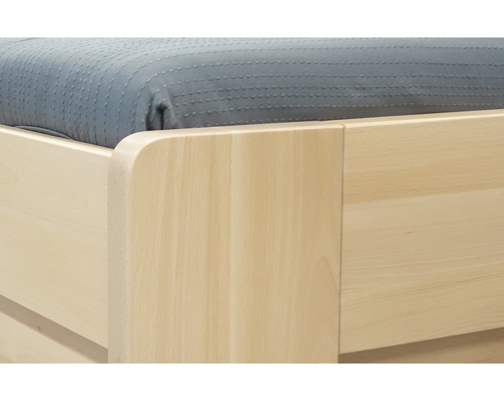 Zvýšená posteľ s úložným priestorom Dan, 80x200, 90x200, masív buk Zvýšená posteľ s úložným priestorom Dan, 80x200, 90x200, masív buk