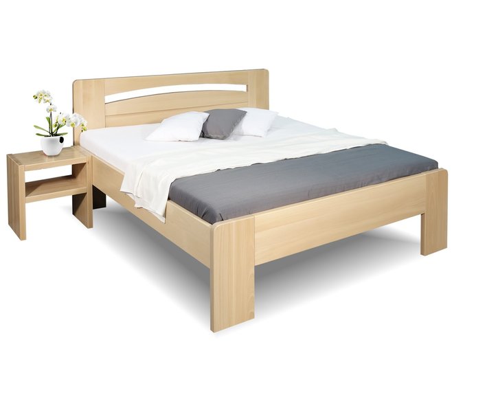 Zvýšená posteľ z masívu Riči, 120x200, 140x200, masív buk Zvýšená posteľ z masívu Riči, 120x200, 140x200, masív buk