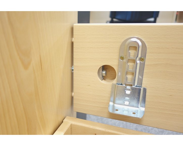 Zvýšená posteľ s úložným priestorom Riči, 160x200, 180x200, masív buk