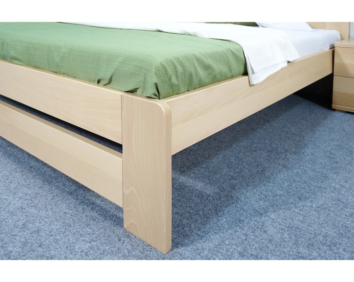 Posteľ z masívu Justina, 140x200, masív buk Posteľ z masívu Justina, 140x200, masív buk