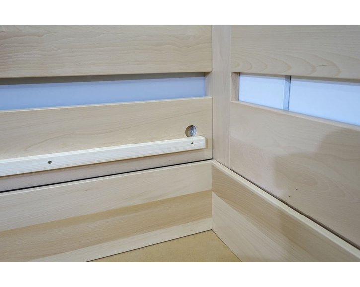 Posteľ s úložným priestorom Valentin-Pravá, 80x200, 90x200 cm, masív buk