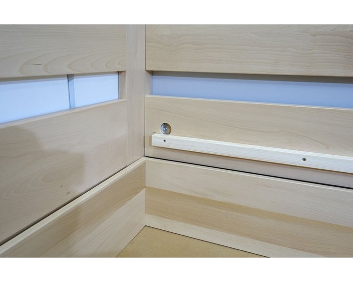 Posteľ s úložným priestorom Valentin-Ľavá, 140x200 cm, masív buk