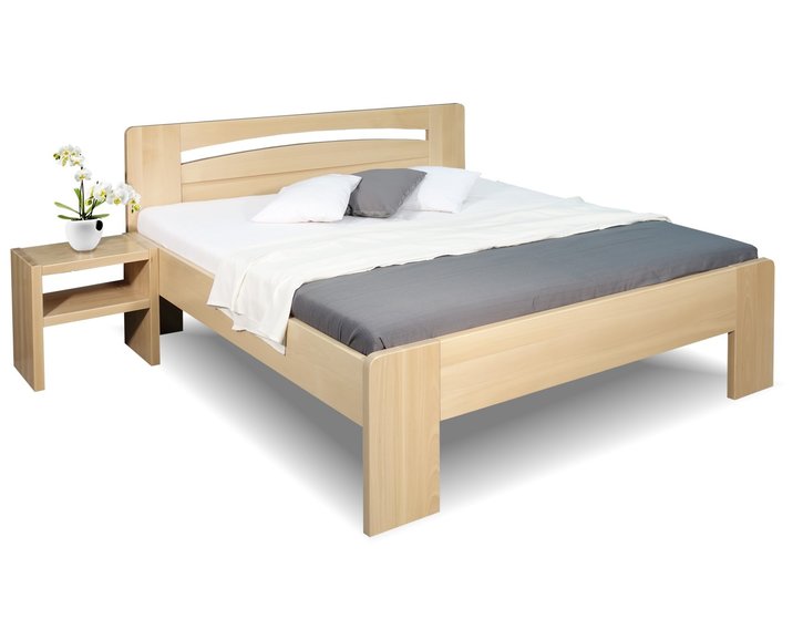 Zvýšená posteľ z masívu Riči, 180x220, masív buk Zvýšená posteľ z masívu Riči, 180x220, masív buk