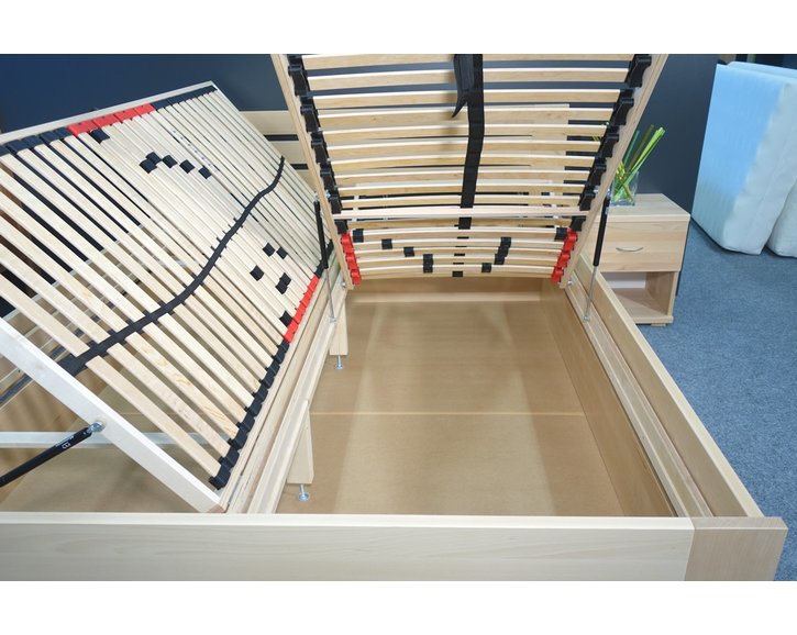 Zvýšená posteľ s úložným priestorom Rita, 160x200, 180x200, masív bukZvýšená posteľ s úložným priestorom Rita, 160x200, 180x200, masív buk Zvýšená posteľ s úložným priestorom Rita, 160x200, 180x200, masív bukZvýšená posteľ s úložným priestorom Rita, 160x200, 180x200, masív buk