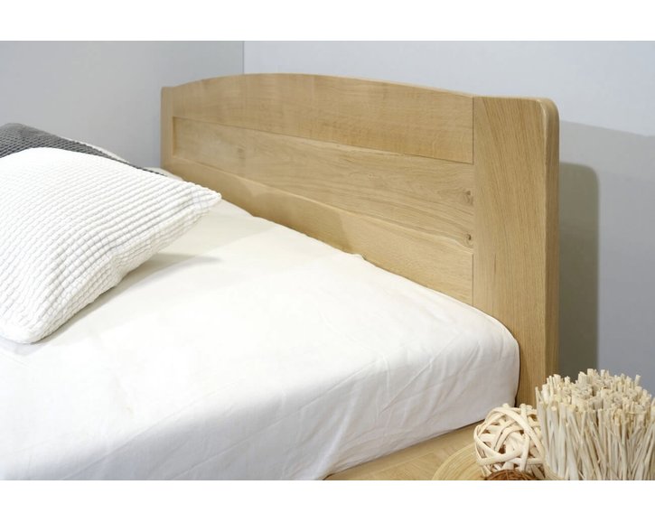 Drevená posteľ jednolôžko Justina, masív dub, 140x200