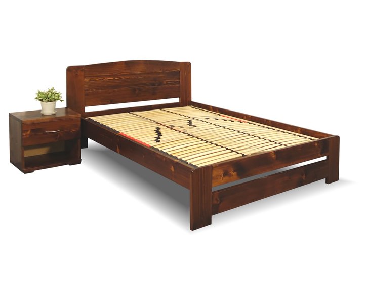 Posteľ z masívu Justina, 120x200, 140x200, masív smrek Posteľ z masívu Justina, 120x200, 140x200, masív smrek