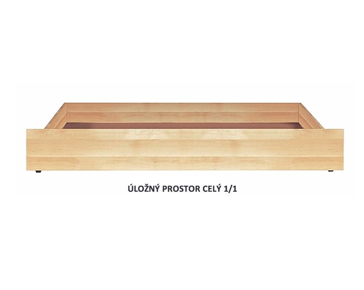 Úložný priestor celý 1/1 pod postele BW, masív smrek Úložný priestor celý 1/1 pod postele BW, masív smrek