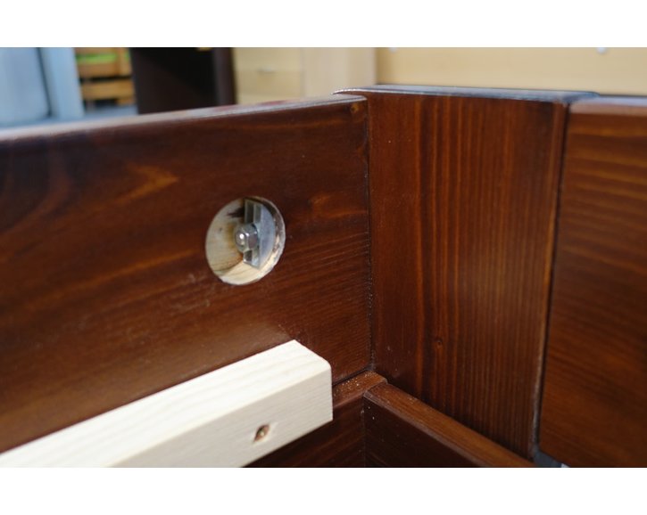 Jednolôžková posteľ s roštom Berni, 120x200, 140x200, masív smrek