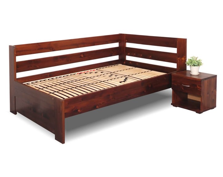 Zvýšená posteľ z masívu Valentin, 120x200 cm - Pravá Zvýšená posteľ z masívu Valentin, 120x200 cm - Pravá