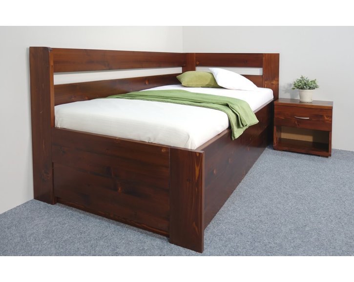 Postel s úložným prostorem Valentin, 90x200 cm - Pravá Postel s úložným prostorem Valentin, 90x200 cm - Pravá