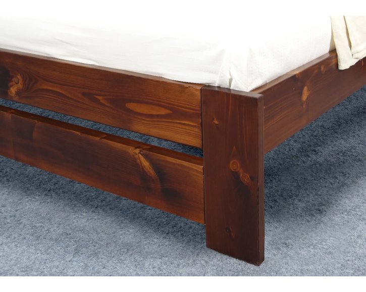 Drevená posteľ s roštmi Jirka, 160x200, 180x200, masív smrek Drevená posteľ s roštmi Jirka, 160x200, 180x200, masív smrek