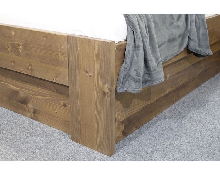 Zvýšená posteľ s úložným priestorom ROSA, masív smrek, 120x200 Zvýšená posteľ s úložným priestorom ROSA, masív smrek, 120x200