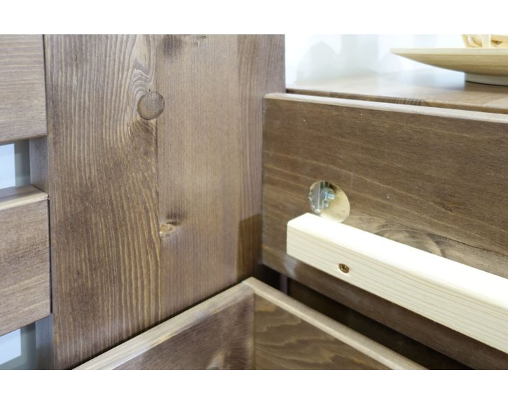 Zvýšená posteľ dvojlôžko s úložným priestorom ROSA, masív smrek Zvýšená posteľ dvojlôžko s úložným priestorom ROSA, masív smrek