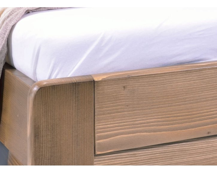 Posteľ s úložným priestorom Mark, 80x200, 90x200, masív smrek Posteľ s úložným priestorom Mark, 80x200, 90x200, masív smrek