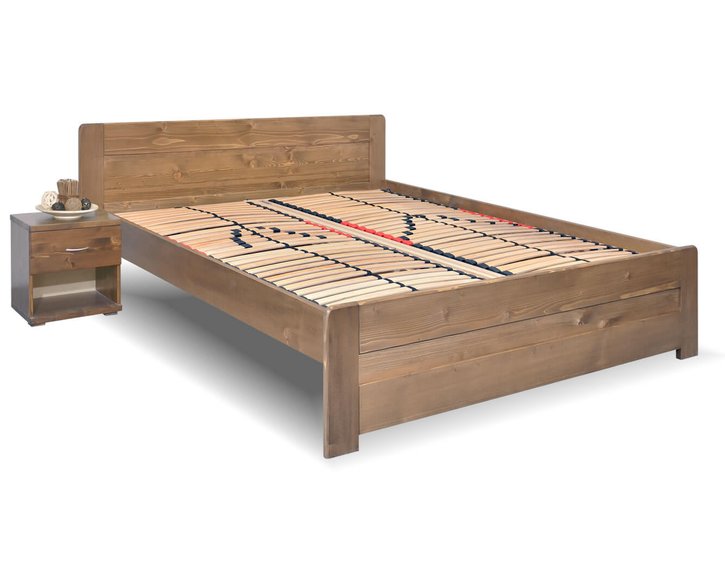 Dvojlôžková posteľ Mark, 160x200, 180x200, masív smrek