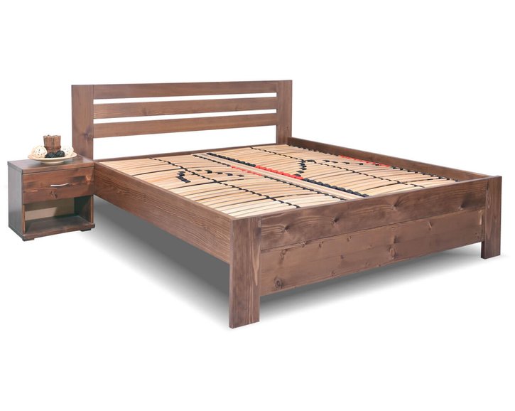 Zvýšená posteľ z masívu Rita, 160x200, 180x200, masív smrek Zvýšená posteľ z masívu Rita, 160x200, 180x200, masív smrek