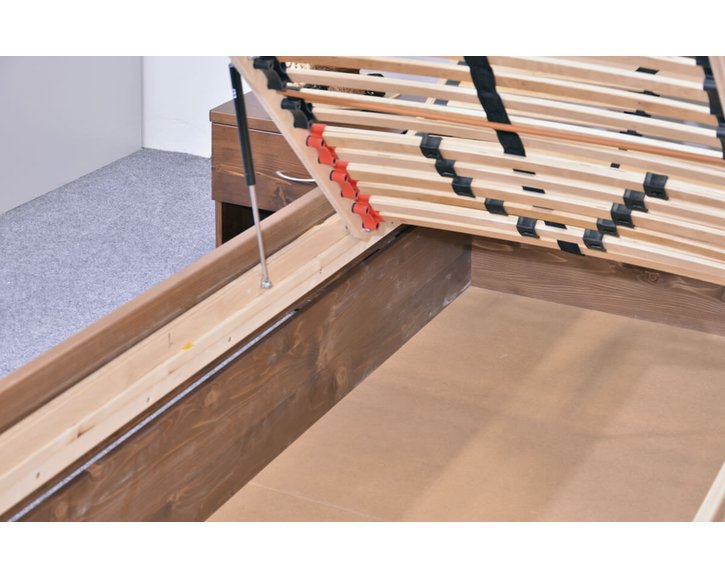 Zvýšená posteľ s úložným priestorom Rita, 80x200, 90x200, masív smrek Zvýšená posteľ s úložným priestorom Rita, 80x200, 90x200, masív smrek