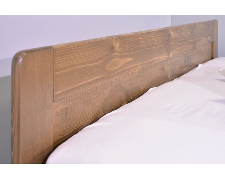 Posteľ dvojlôžko s úložným priestorom MARK, masív smrek