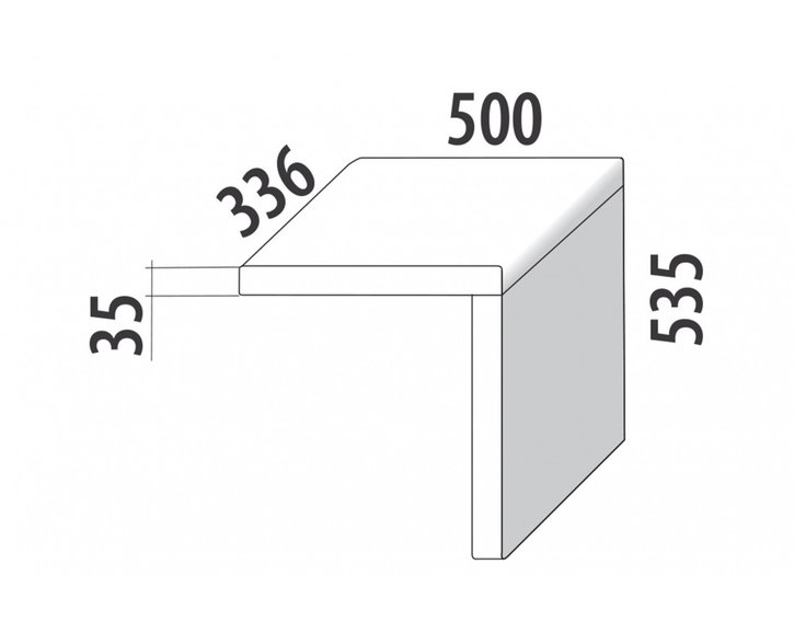 Nočný stolík závesný F147/BC - masív buk Nočný stolík závesný F147/BC - masív buk