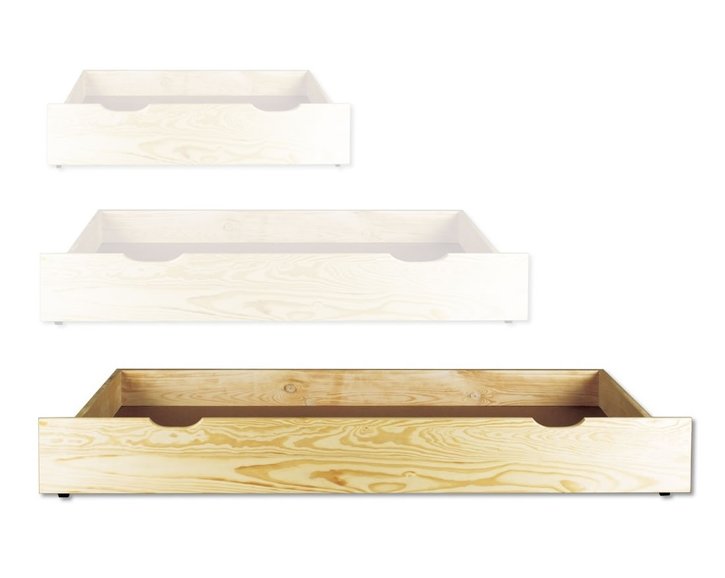 Úložný priestor na kolieskach 1/1 , masív borovica Úložný priestor na kolieskach 1/1 , masív borovica