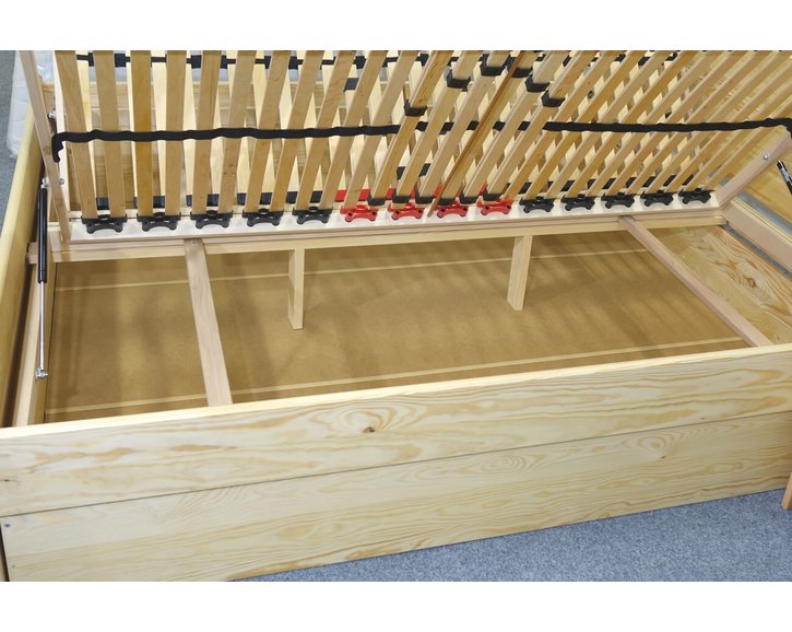 Drevená posteľ Hanka, s úložným priestorom, masív borovica Drevená posteľ Hanka, s úložným priestorom, masív borovica