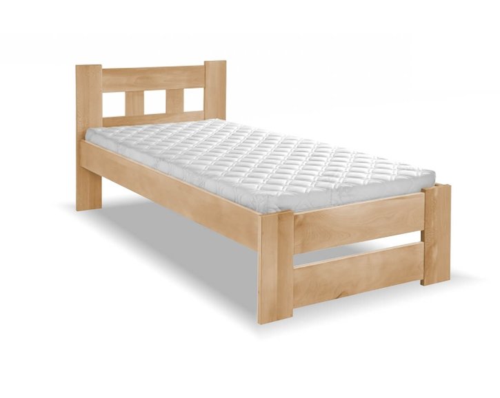 Posteľ jednolôžko Barča, 90x200cm, masív buk Posteľ jednolôžko Barča, 90x200cm, masív buk
