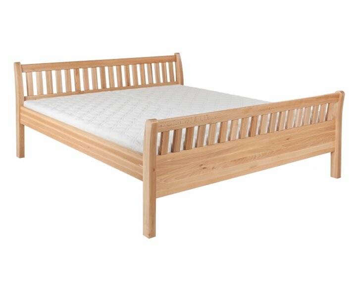Posteľ dvojlôžko s čelami Miloslav, 160x200cm, 180x200cm, masív buk Posteľ dvojlôžko s čelami Miloslav, 160x200cm, 180x200cm, masív buk