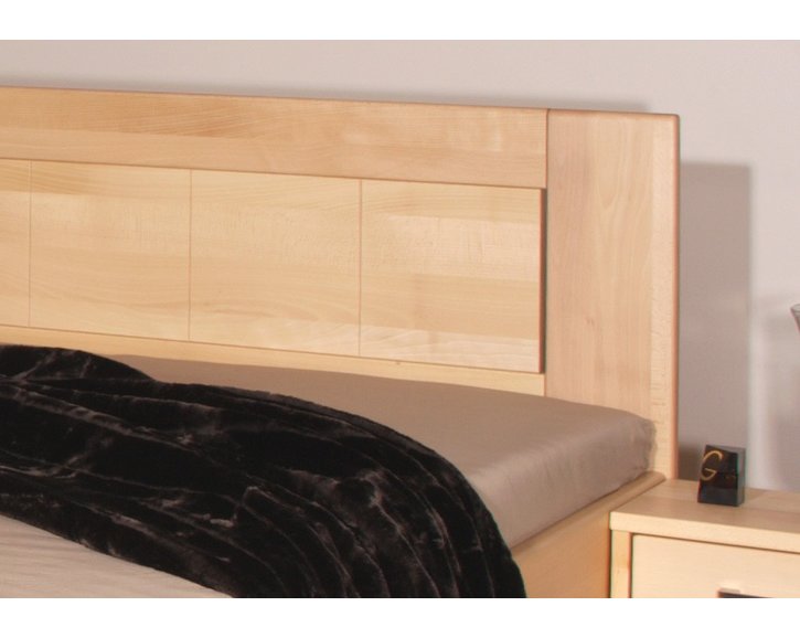 Manželská posteľ s úložným priestorom OLYMPIA 2, masív buk