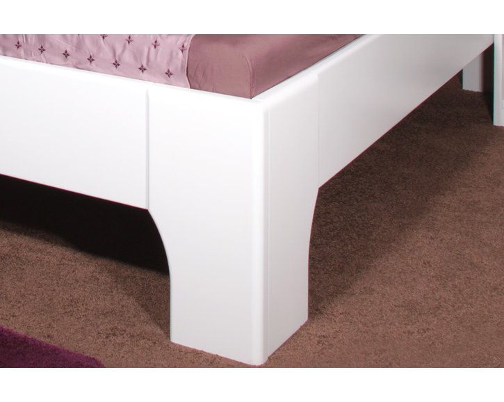 Manželská posteľ z masívu OLYMPIA 1, masív buk - lak biela