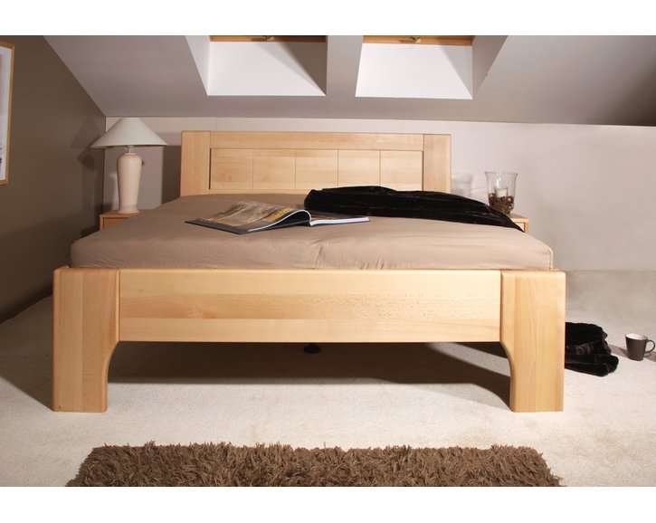 Manželská posteľ z masívu OLYMPIA 2, masív buk