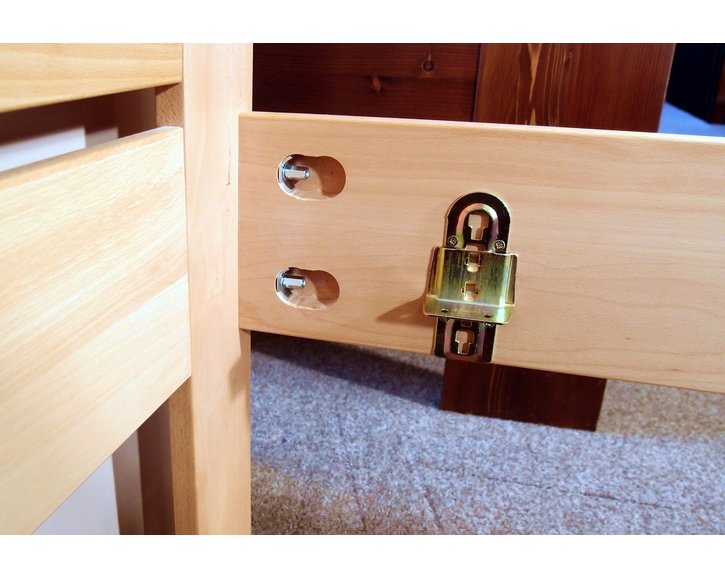 Drevená manželská posteľ z masívu EVITA 6, masív buk