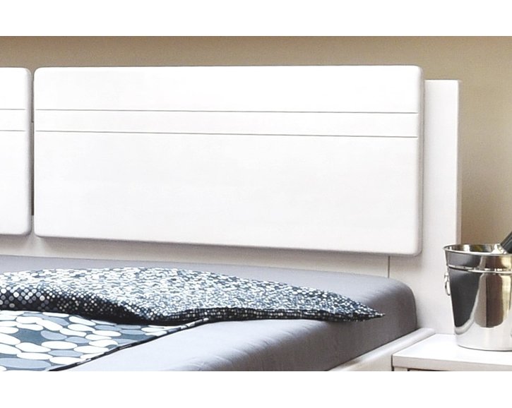 Manželská posteľ z masívu MANHATTAN 2, masív buk - biela