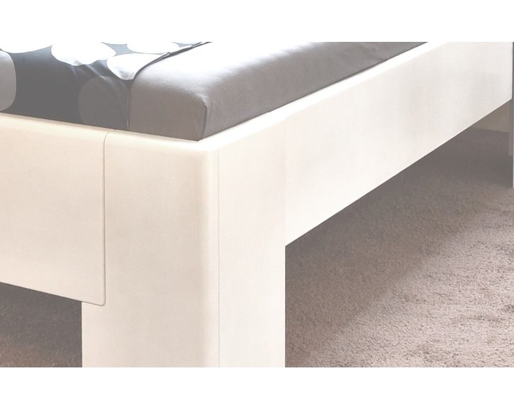 Manželská posteľ z masívu MANHATTAN 2, masív buk - biela