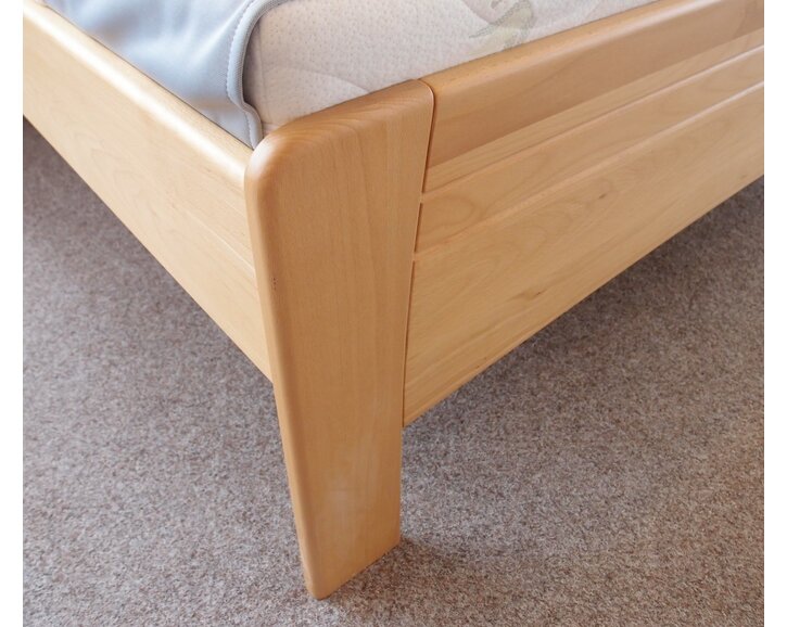 Vysoká posteľ s úložným priestorom EVITA 6, masiv buk