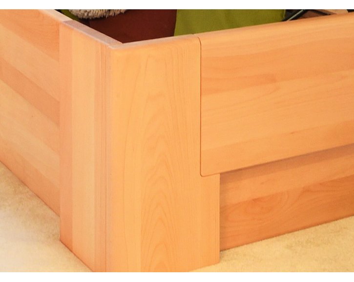 Manželská posteľ s úložným priestorom MANHATTAN 2 senior, masiv buk