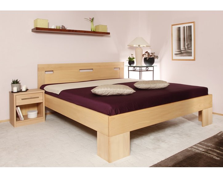 Manželská posteľ z masivu VAREZZA 6A, 160x210, 180x200, masiv buk